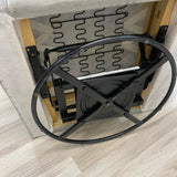 Solid Gray Microsuede Swivel Rocking Chair
