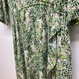 Cabi Size M Women's Green-Multi Pattern Long Sleeve Dress