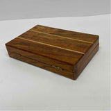 backgammon folding wood traveling box Game