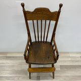 Antique Brown Wood High Chair