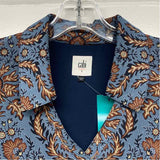 Cabi Size S Women's Blue-Brown Pattern Shift Dress