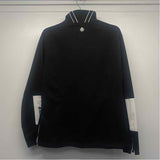 Sunice Size M Women's Black-White Color Block Windbreaker Activewear Top