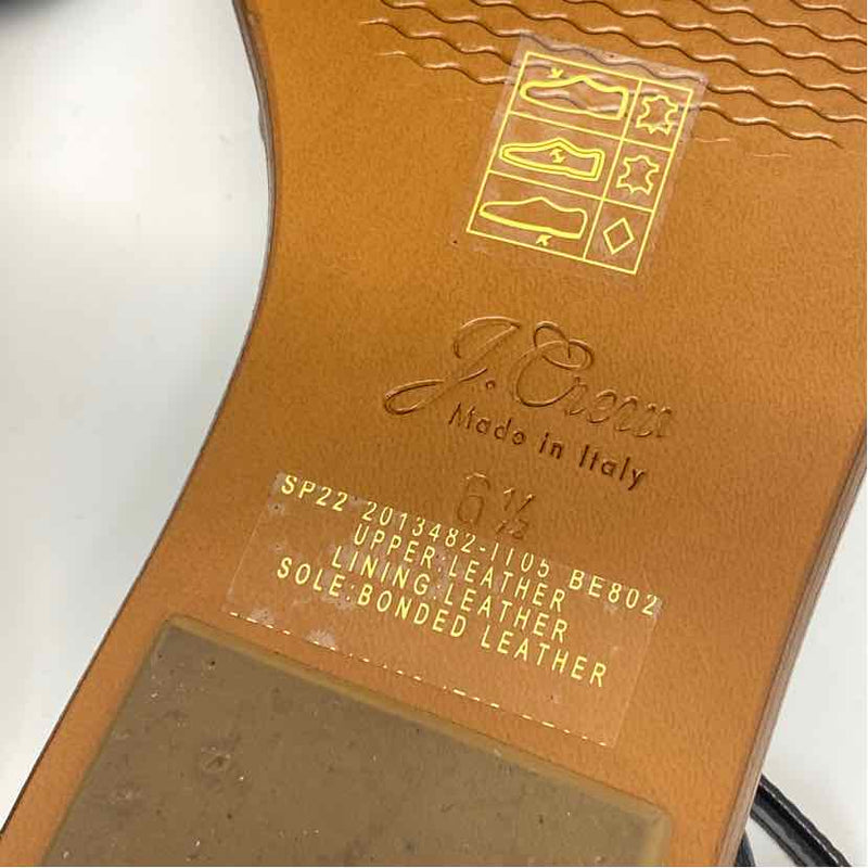 J.Crew Size 6.5 Women's Black Solid Strappy Sandals