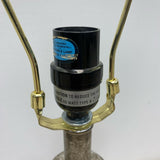 Table Top Black-Silver Stone Lamp