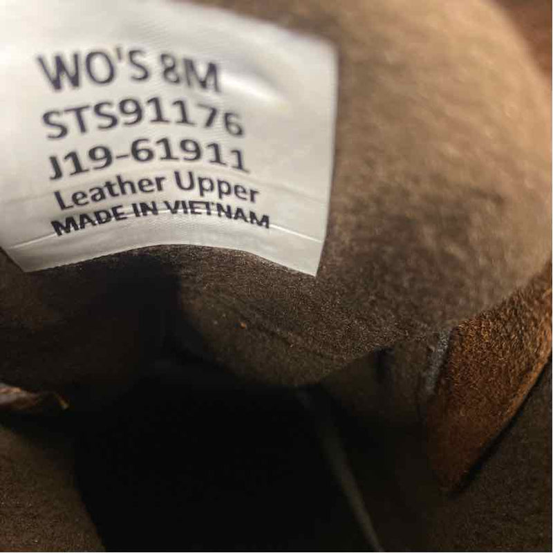 Sperry Top-Sider Size 8 Women's Brown Solid Lace Up Booties