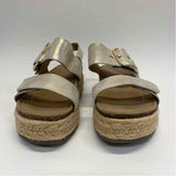 Aetrex Size 7 Women's Gold Platform Sandals