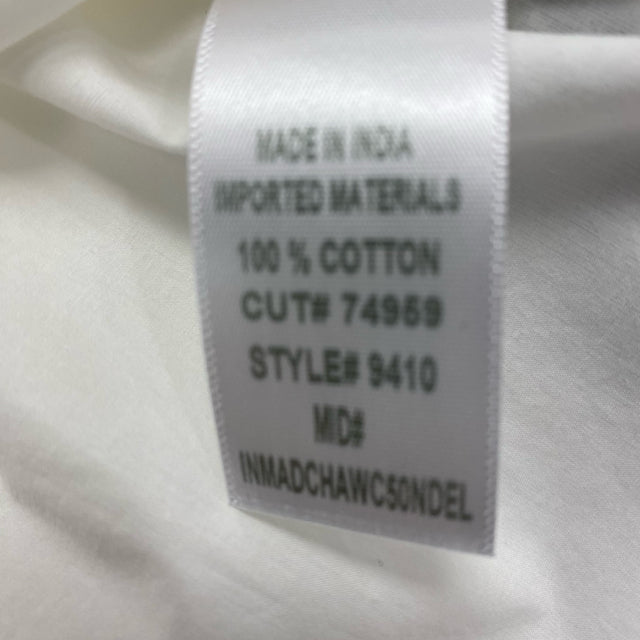 Citizens of Humanity Size M Women's White Solid Button Up Tuxedo Shirt