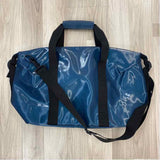 Rains Blue Solid Polyester Weekender Bag