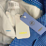 CE Golfs Size M Women's Blue-White Checkered Pull On Activewear Pants