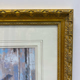 Golden Wood Framed Print of Ballerinas and Piano - " Prelude" by Harrison Rucker