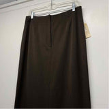 Caslon Size 12 Women's Brown Solid Pencil-Maxi Skirt