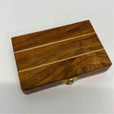 backgammon folding wood traveling box Game