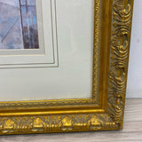 Golden Wood Framed Print of Ballerinas and Piano - " Prelude" by Harrison Rucker