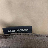 Jack Gomme Brown Fabric Solid Crossbody Handbag