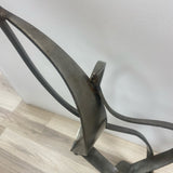 Contemporary Welded Gray Steel Sculpture
