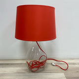Red Glass Table Lamp
