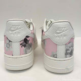 Nike Air Air Force Size 12 Women's Pink-Multi Floral Lace Up Sneakers