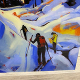 Acrylic Wall Decor Skiers By Leslie Jorgensen