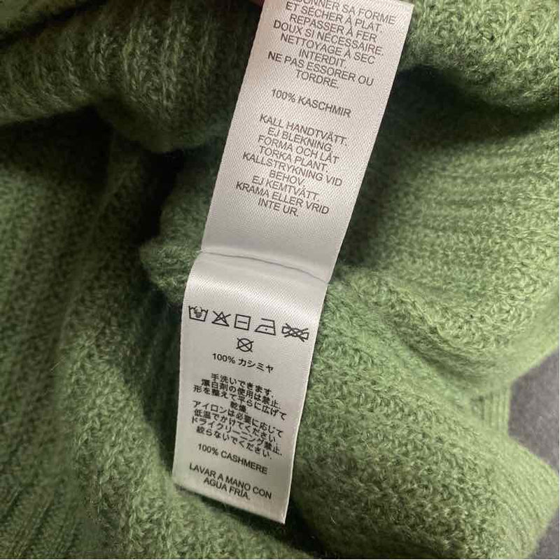 Vineyard Vines Size L Women's Green Solid Pullover Sweater