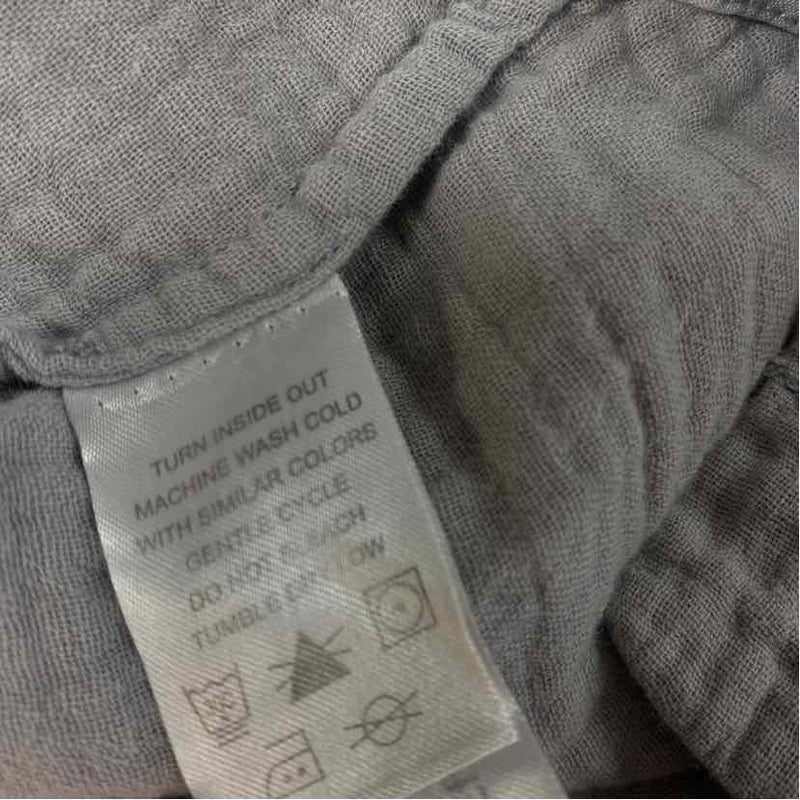 Carbon 2 Cobalt Size Xl Women's Gray Solid Shift Short Sleeve Hoodie Dress