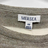 Mersea Size One size Women's Brown-White Stripe Pullover Sweater