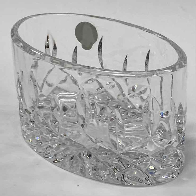 Waterford Small Clear Cut Crystal Oval Bowl