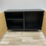 Ikea Black-Tan Cabinet