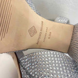 Antonio Melani Size 6.5 Women's Silver Rhinestone Platform Shoes