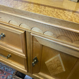 Stanley Furniture Brown Maple Wood Pattern Sideboard