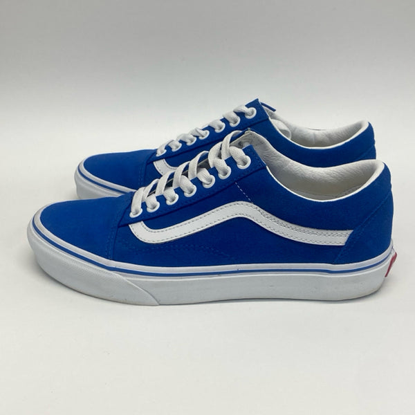 Vans Size 8 Women's Blue-White Color Block Sneakers Shoes