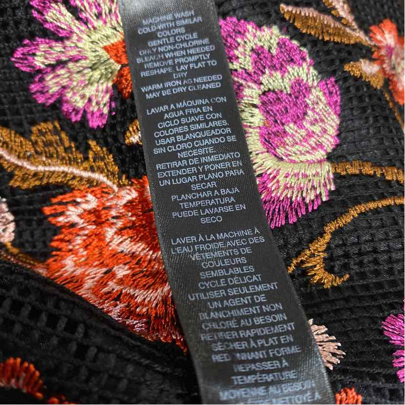 White House Black Market Size XS Women's Black-Multi Floral Sheath Dress