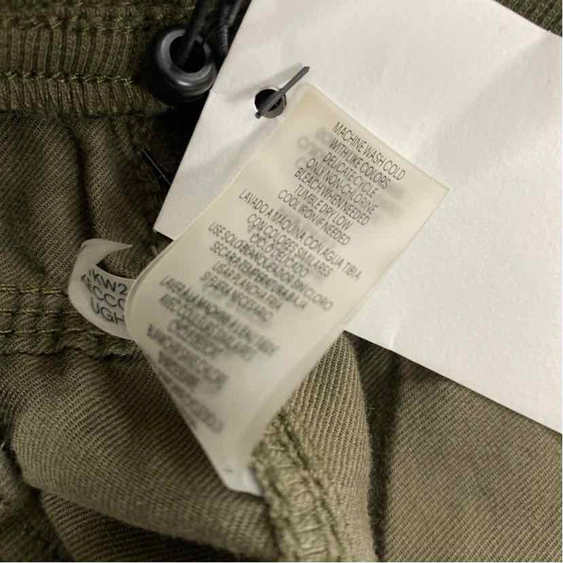 Calvin Klein Size S-4 Women's Green Solid Cargo Pants