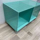 Aqua Metal Storage Cart