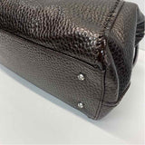 Brighton Josephine Brown Leather Solid Satchel Handbag