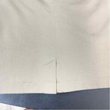 Saint James Size 12 Women's Beige Solid Pencil Skirt