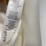 Alex Evenings Women's Size L White Solid Wrap Jacket