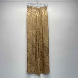 Rich Radi Qs Size 3XL- 16 Women's Gold Embossed Pull On Pants