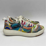 Vans Size 7.5 Women's Tan-Multi Pattern Lace Up Sneakers