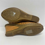Patrizia by Spring Step Size 38-7.5 Women's Camel Cut Out Slingback Sandals