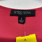 Etcetera Women's Size 4-S Magenta Solid Sleeveless Top