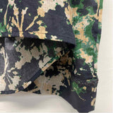 Mariacher Size L-M Women's Navy-Multicolor Pattern Button Up Shirt