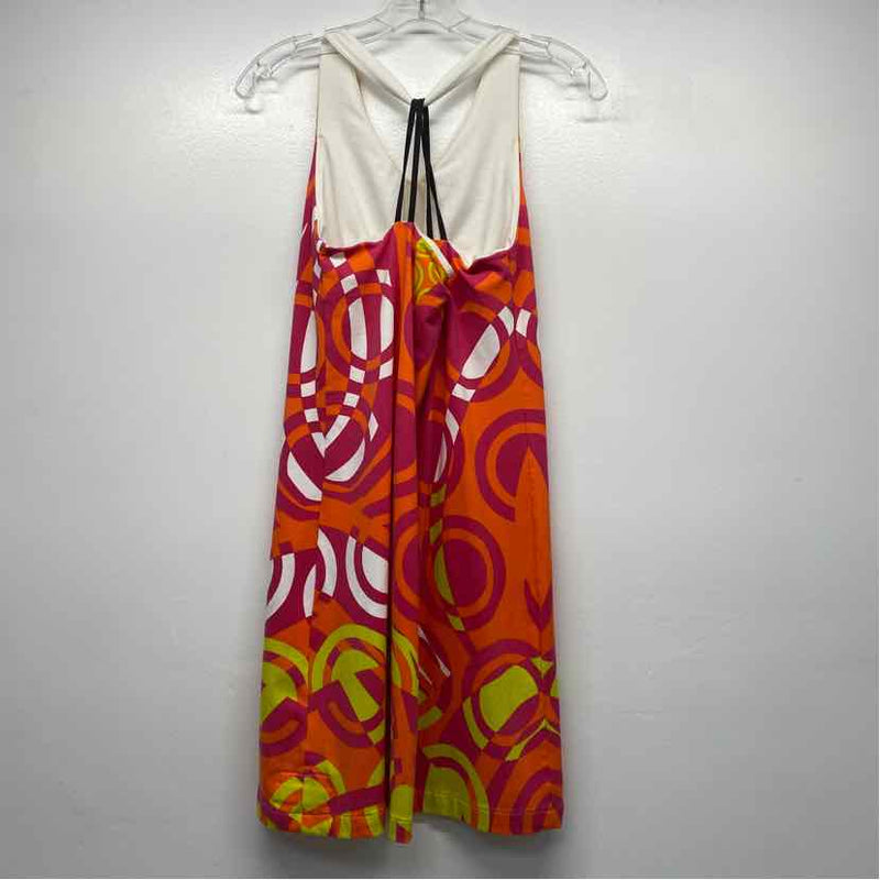 Title Nine Size M Women's Pink-Multi Pattern A Line Dress