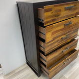 Brown Wood Dressers/Chest with 5 Drawers