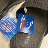 Skechers Goga Mat Size 7 Women's Black Cut Out Slip On Sandals