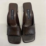 Etienne Aigner Size 8 Women's Brown Solid Slide Sandals