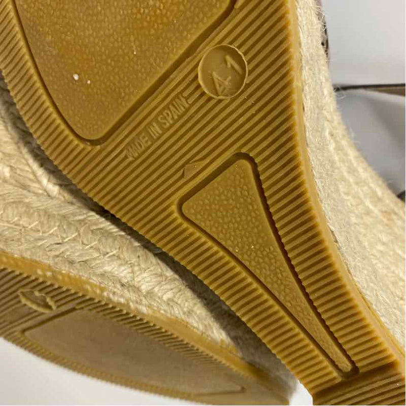 Kanna Size 41-11 Women's Taupe Cut Out Wedge Sandals