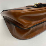 Patricia Nash Brown Leather Solid Crossbody Handbag