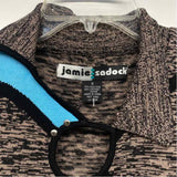 Jamie Sadock Size S Women's Brown-Black Pattern Asymmetrical Sleeveless Top
