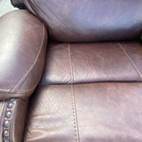 Rocking Brown Faux leather Recliner