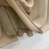 Alex Evenings Size 12-L Women's Beige Color Block Maxi 2 PC Dress